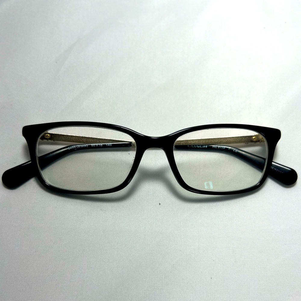Coach Black Rectangle Eyeglasses - Frames Only